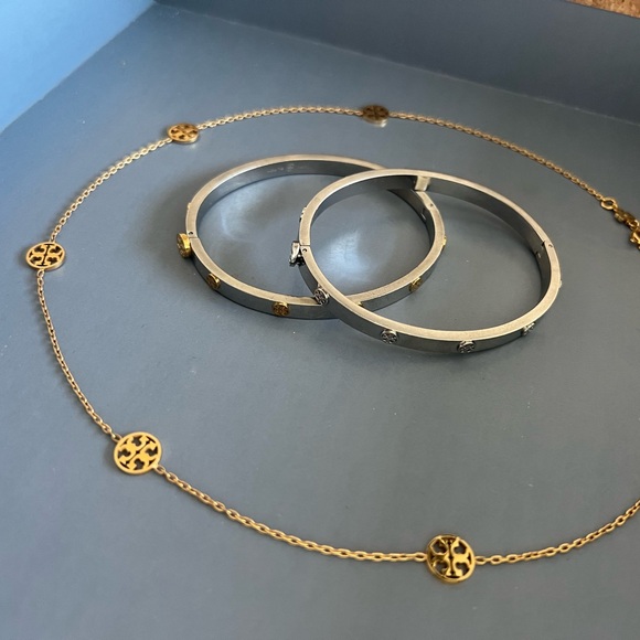 Tory Burch Jewelry - Tory Burch Elegant Gold and Silver Jewelry Set